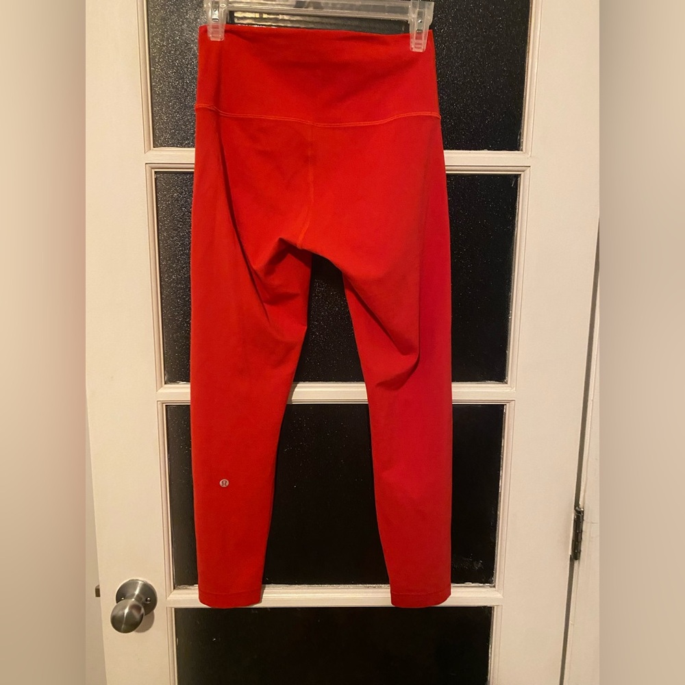 lululemon athletica Red Leggings size 8